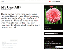Tablet Screenshot of myoneally.wordpress.com