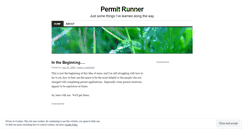 Desktop Screenshot of permitrunner.wordpress.com