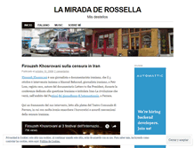 Tablet Screenshot of lamiradaderossella.wordpress.com