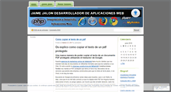 Desktop Screenshot of jaimejalon.wordpress.com