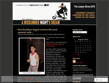 Tablet Screenshot of nightwoodtheatretoronto.wordpress.com