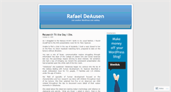 Desktop Screenshot of deausen.wordpress.com