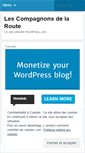 Mobile Screenshot of lescompagnonsdelaroute.wordpress.com