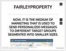Tablet Screenshot of fairleyproperty.wordpress.com