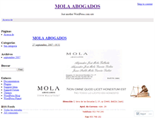 Tablet Screenshot of molaabogados.wordpress.com