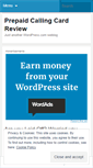 Mobile Screenshot of prepaidcallingreview.wordpress.com