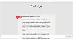 Desktop Screenshot of freshvigor.wordpress.com