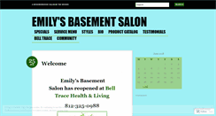 Desktop Screenshot of emilysbasementsalon.wordpress.com