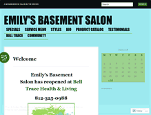 Tablet Screenshot of emilysbasementsalon.wordpress.com