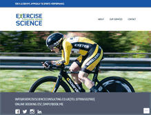 Tablet Screenshot of exercisescienceconsulting.wordpress.com