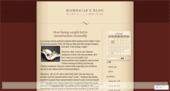 Desktop Screenshot of momo0728.wordpress.com