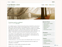 Tablet Screenshot of catknitsalot.wordpress.com