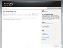 Tablet Screenshot of divelogblog.wordpress.com