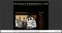 Desktop Screenshot of prediksi.wordpress.com