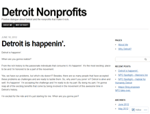 Tablet Screenshot of detroitnonprofits.wordpress.com