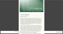 Desktop Screenshot of newautobiographyproject.wordpress.com