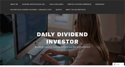 Desktop Screenshot of dailydividendinvestor.wordpress.com