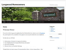 Tablet Screenshot of longwoodhoa.wordpress.com