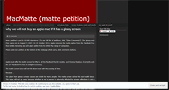 Desktop Screenshot of macmatte.wordpress.com