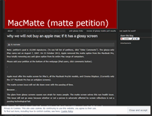 Tablet Screenshot of macmatte.wordpress.com