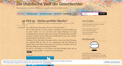 Desktop Screenshot of geschlechterchaos.wordpress.com