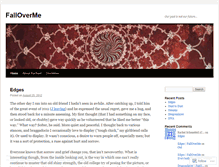 Tablet Screenshot of falloverme.wordpress.com