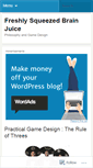 Mobile Screenshot of brainjuicegames.wordpress.com