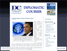 Tablet Screenshot of diplomaticourier.wordpress.com