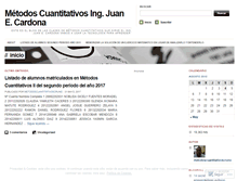 Tablet Screenshot of metodoscuantitativoscruno.wordpress.com