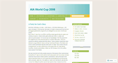 Desktop Screenshot of aiaworldcup.wordpress.com