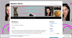 Desktop Screenshot of maddiesworldtoo.wordpress.com