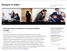 Tablet Screenshot of dialogoseningles.wordpress.com