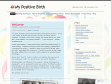 Tablet Screenshot of mypositivebirth.wordpress.com