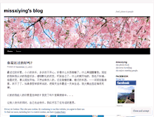 Tablet Screenshot of missxiying.wordpress.com