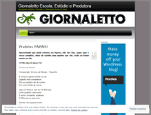 Tablet Screenshot of giornaletto.wordpress.com