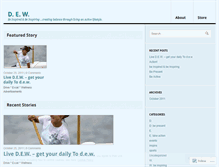 Tablet Screenshot of projectdew.wordpress.com