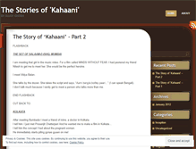 Tablet Screenshot of kahaaniblog.wordpress.com