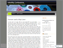 Tablet Screenshot of infertilityconfessions.wordpress.com