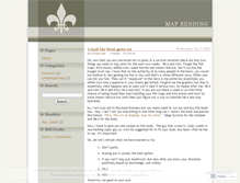 Tablet Screenshot of mapbending.wordpress.com