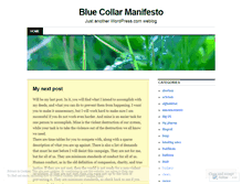 Tablet Screenshot of bluecollarmanifesto.wordpress.com