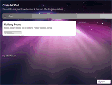 Tablet Screenshot of chrismccall1.wordpress.com