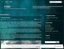 Tablet Screenshot of foamleague.wordpress.com