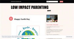 Desktop Screenshot of lowimpactparenting.wordpress.com