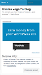Mobile Screenshot of lilmissvegan.wordpress.com