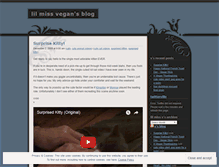 Tablet Screenshot of lilmissvegan.wordpress.com