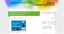 Desktop Screenshot of livingthedreameveryday.wordpress.com