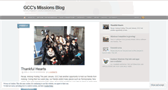 Desktop Screenshot of gccmissions.wordpress.com