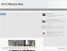 Tablet Screenshot of gccmissions.wordpress.com