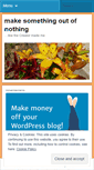 Mobile Screenshot of makesomethingoutofnothing.wordpress.com