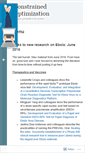 Mobile Screenshot of constrainedoptimization.wordpress.com
